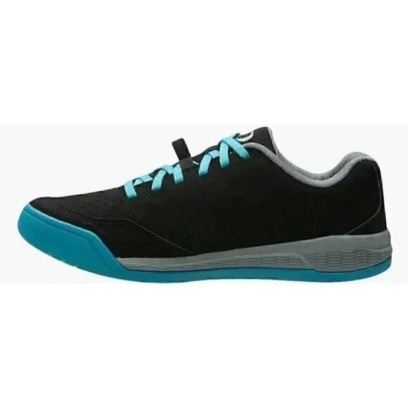 Pearl Izumi X-Alp Flow Cycling Shoes - Mountain Bike Black/Teal - Size 5.5 US - Picture 2 of 5